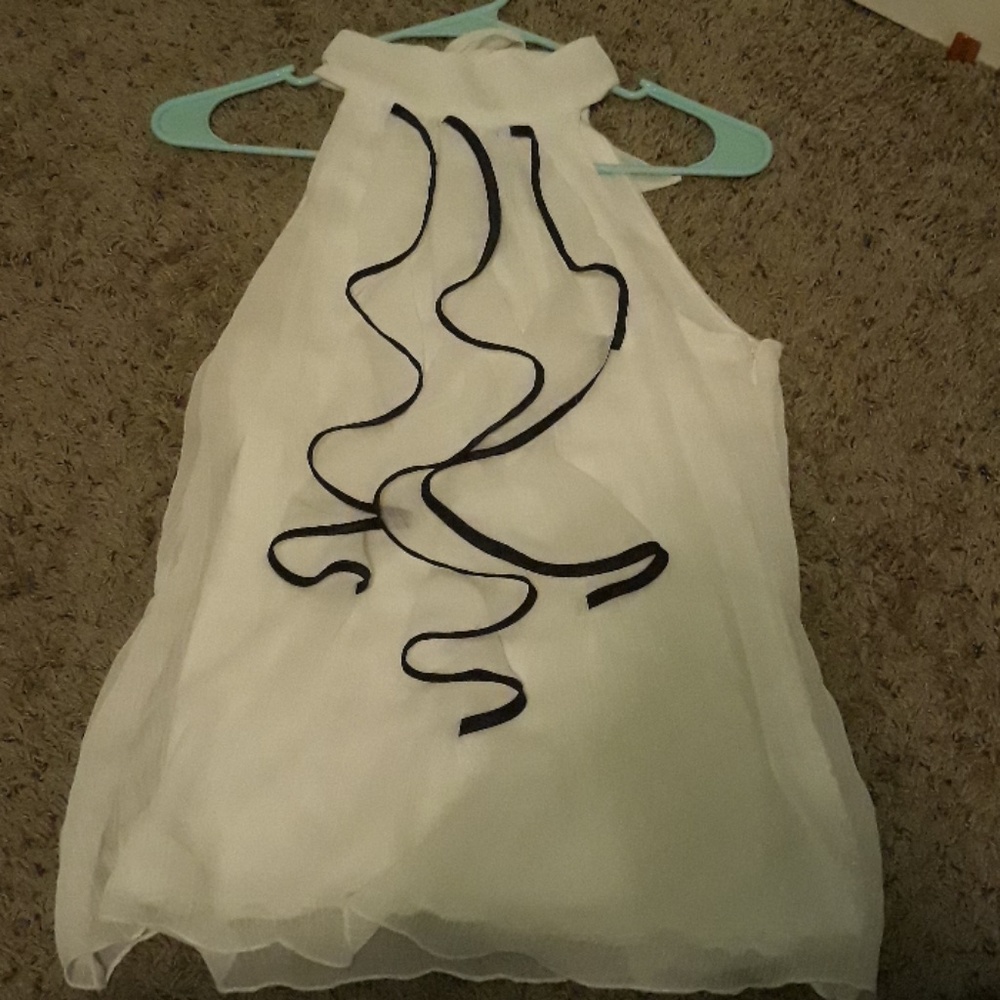 Black and white dressy shirt